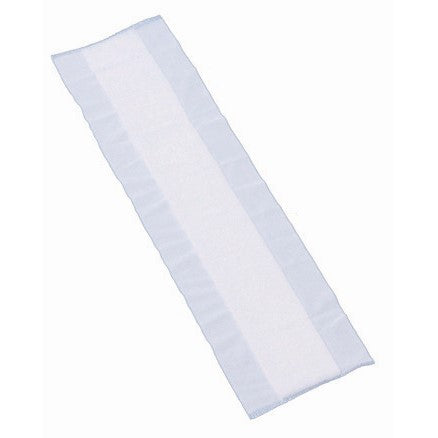 Cârpa de praf TASKI flortex V3 de la Diversey Deutschland GmbH & Co. OHG este un mop dreptunghiular alb cu margini albastru deschis din material de înaltă calitate - perfect pentru curățarea temeinică a suprafețelor.