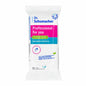 Eine Packung Dr. Schumacher GmbH Professional for you Händedesinfektionstücher, mit deutschem Text auf weißer Verpackung und blau/rosa Akzenten. Enthält 15 viruzide, hautfreundliche Tücher.