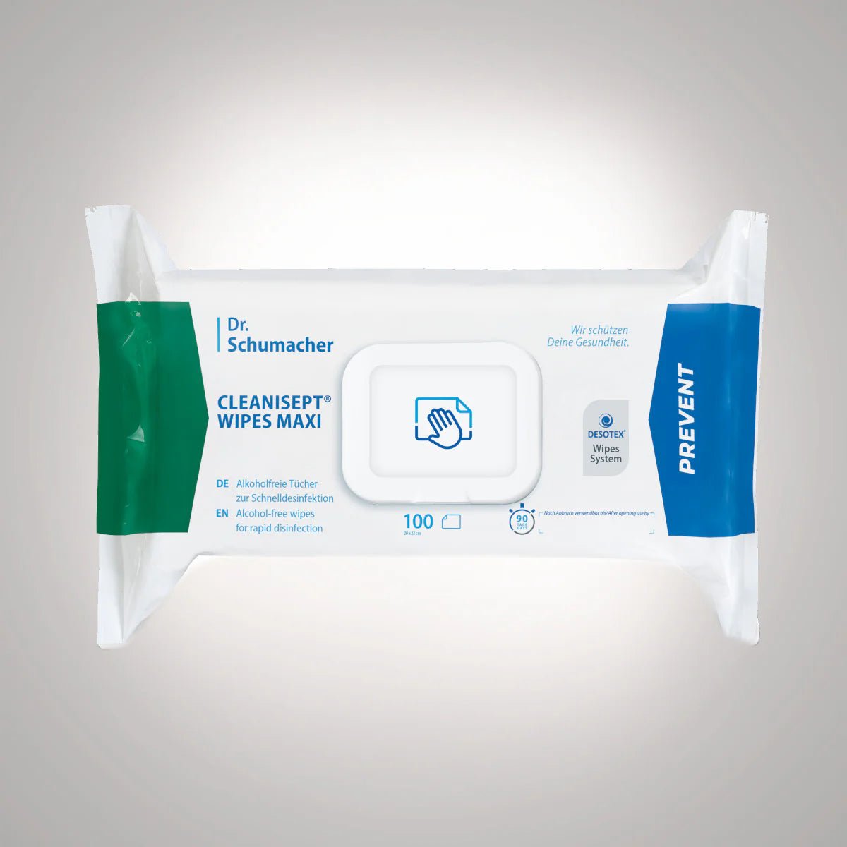 Dr. Schumacher Cleanisept® șterge prosoape de dezinfectare maxi | Pachet (100 de prosoape)