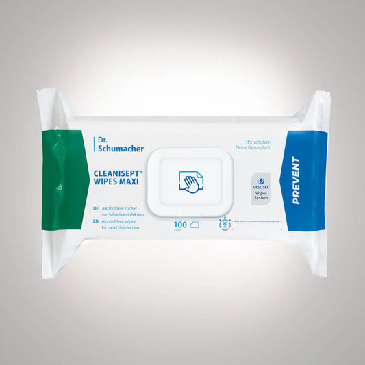 Dr. Schumacher Cleanisept® șterge prosoape de dezinfectare maxi | Pachet (100 de prosoape)