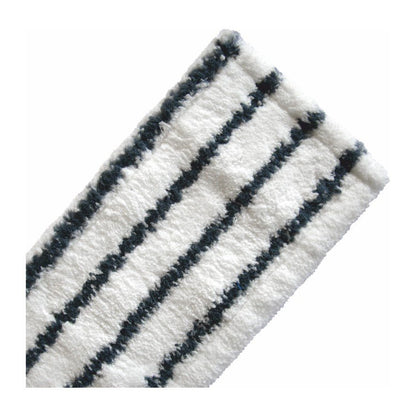 Mopul Arcora Excellent Abrasiv Db-Fc Gri-Alb de la Arcora International GmbH este un mop alb, dreptunghiular, cu suprafață abrazivă și dungi gri-negre - ideal ca mop profesional de curățenie. Afișat pe un fundal alb simplu.