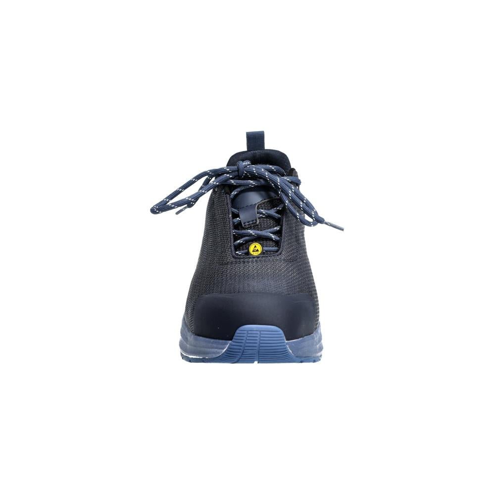 Pantofi de siguranță S1PS, pantofi de siguranță cu șireturi S1PS, negru-albastru