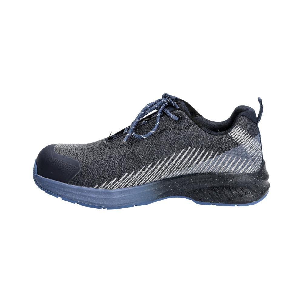 Pantofi de siguranță S1PS, pantofi de siguranță cu șireturi S1PS, negru-albastru