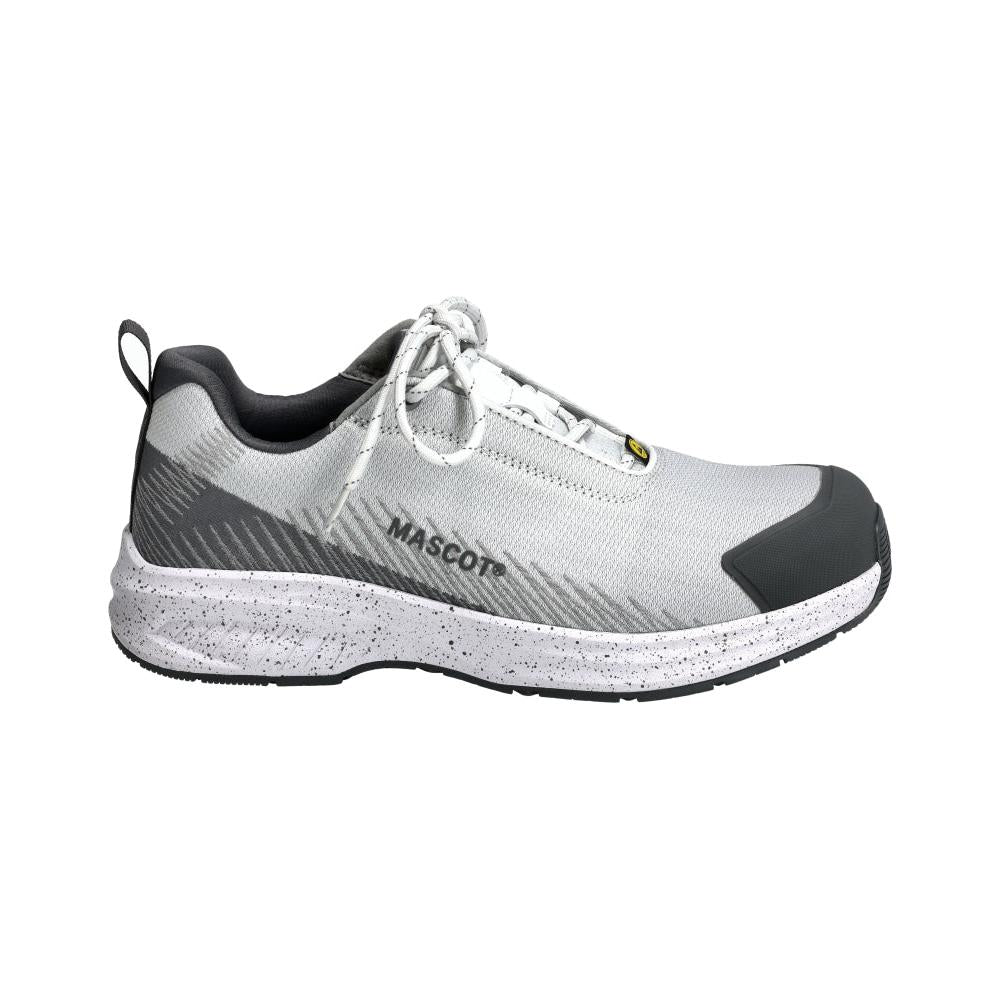 Pantofi de siguranță S1PS, pantofi de siguranță cu șireturi S1PS, alb/gri antracit