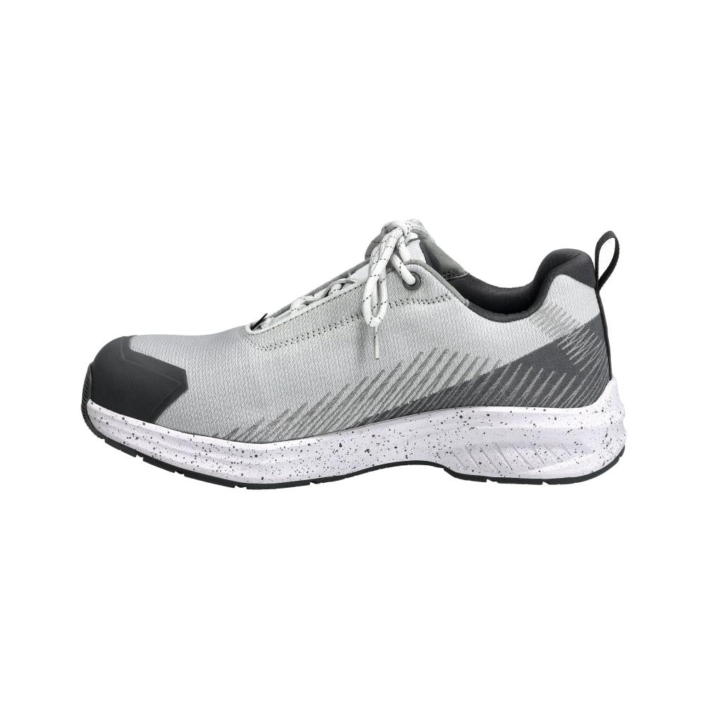 Pantofi de siguranță S1PS, pantofi de siguranță cu șireturi S1PS, alb/gri antracit
