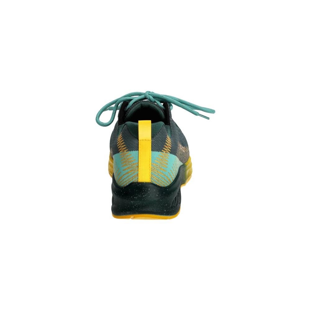 Pantofi de siguranță S1PS, pantofi de siguranță cu șireturi S1PS, verde pădure/galben soare