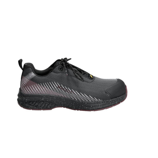 Pantofi de siguranță S1PS, pantofi de siguranță cu șireturi S1PS, gri antracit/bordeau