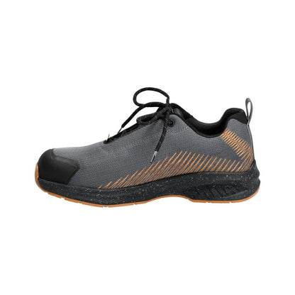 Pantofi de siguranță S1PS, pantofi de siguranță cu șireturi S1PS, gri antracit/maro nuc