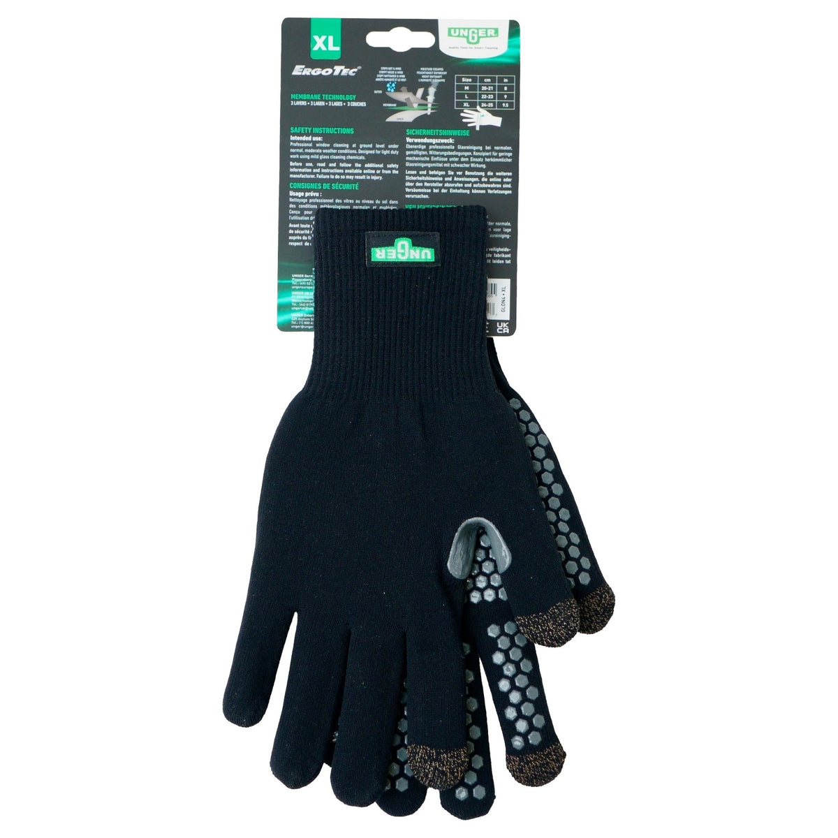 Unger ErgoTec® Glasreinigungshandschuhe XL