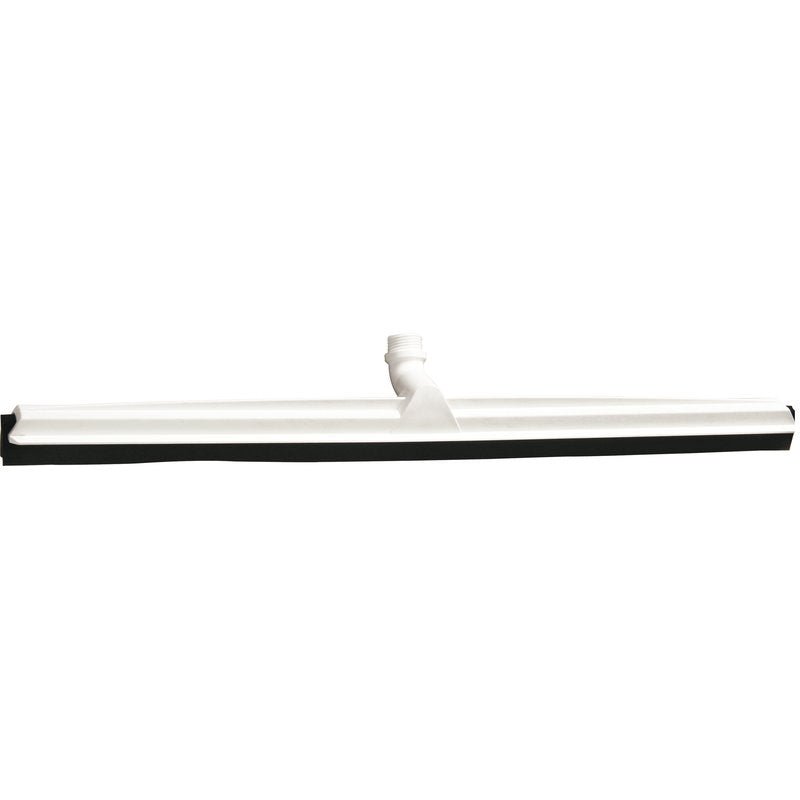 Racleta de apă pentru îmbinări Haug Bürsten KG, PROFIL INTERSCHIMBABIL NEGRU 700x53x25mm, este ilustrată cu o lamă de cauciuc neagră și un racord filetat pentru fixarea mânerului pe un fundal alb simplu.