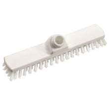 Die WISCHER,PP WEIß ø 0,35MM HART 280X50X20MM von Haug Bürsten KG verfügt über steife weiße PP-Borsten und einen zentralen Stielaufsatz, wodurch diese rechteckige Bürste ideal für die Reinigung von Böden und Oberflächen im Haushalt ist.