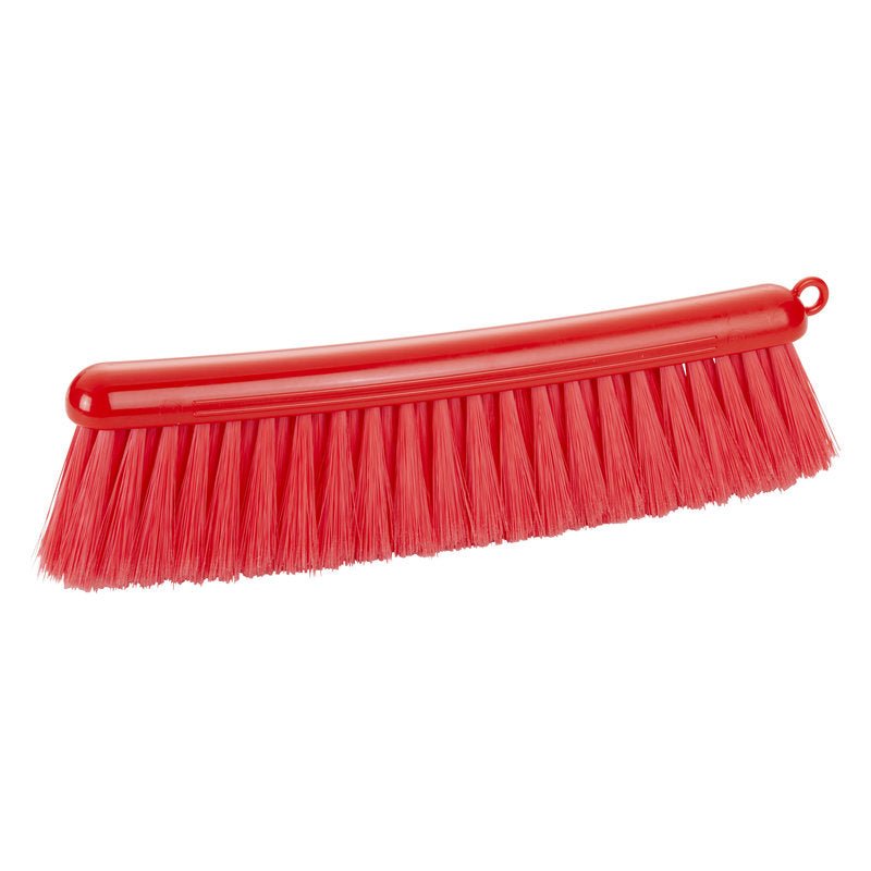 MEHLBESEN,ROȘU de la Haug Bürsten KG are peri moi și denși de 0,25 mm din PBT și un mâner curbat cu gaură pentru agățat - ideal ca mătură practică pentru bucătărie sau casă. Lungime: 290 mm.