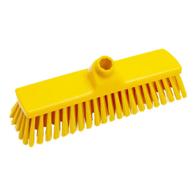 MĂTURA, NECURĂȚATĂ Ø 0,25MM MOALE 300X70X50MM de la Haug Bürsten KG are peri galbeni moi și durabili și o gaură hexagonală în partea superioară pentru o fixare ușoară a mânerului.