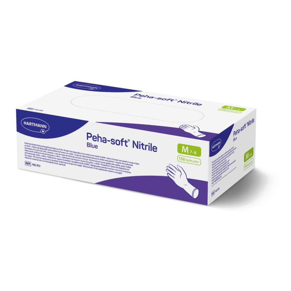 Hartmann Peha-soft® Nitrile Blue, mănușă de examinare fără pudră