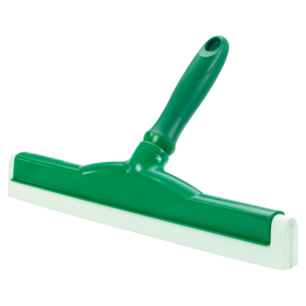 Prezentăm racletul manual Haug cu cauciuc alimentar de la Haug Bürsten KG, disponibil în diferite culori. Acest raclet manual verde pentru ferestre este echipat cu o lamă dreaptă albă din cauciuc alimentar și are un mâner ergonomic verde pentru o prindere ușoară, ceea ce îl face ideal pentru aplicații igienice.