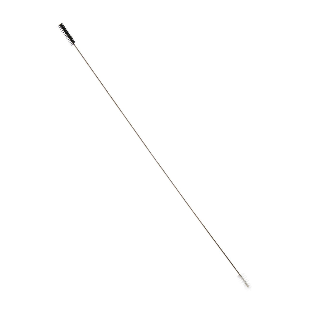 Peria de furtun Haug cu sârmă din oțel inoxidabil V2A de la Haug Bürsten KG are la un capăt peri negri deși și la celălalt capăt peri albi mai mici, ideală pentru curățarea țevilor și a spațiilor înguste. Mânerul din oțel inoxidabil asigură durabilitate.