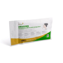 Eine Packung mit der Aufschrift „Hotgen Sars-CoV-2 Antigen Laien Schnelltest CE0123 | Packung (1 Test)“ für den Selbsttest weist grüne und orange Akzente auf und zeigt eine Abbildung einer Person. Der „Hotgen“-Schriftzug ist in der oberen linken Ecke deutlich zu sehen und kennzeichnet den Test als SARS-CoV-2-Antigentest.