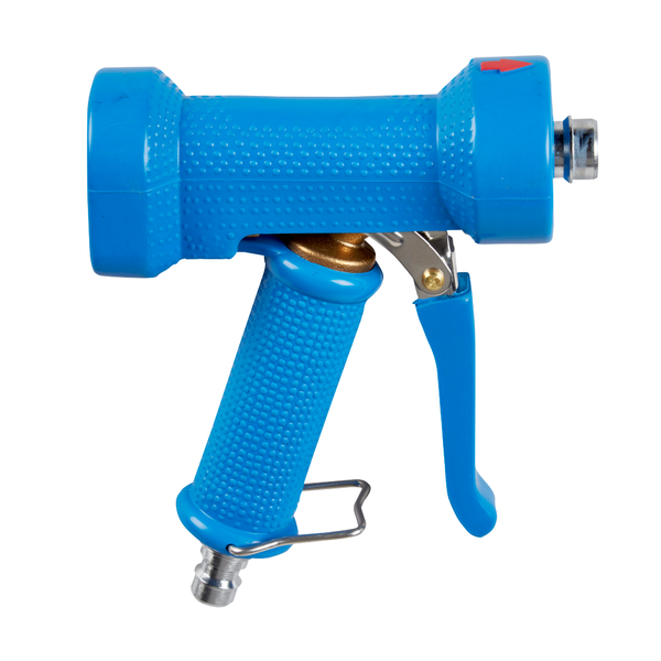 Pistolul de pulverizare Kiehl LW FOC de la Johannes Kiehl KG, potrivit pentru ARCANTEC, cu piesă de conectare pentru furtun 15 și 25, este prezentat lateral pe un fundal alb.