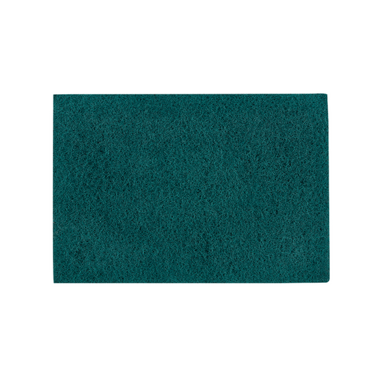 Das Johannes Kiehl KG Kiehl Woodmaster-Pad-Fine Schleifpad Körnung 120 eckig ist ein rechteckiges grünes Schleifpad, ideal für den Feinschliff und auf weißem Hintergrund abgebildet. Geeignet als Schleifpad 120 Alternative.