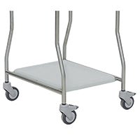 Cadă din plastic Novocal pentru colector cvadruplu - NW74 sau NW84 (1 bucată) dispune de un fund metalic stabil cu patru roți pivotante, un raft plat și picioare înclinate, perfectă pentru depozitarea deșeurilor. Marca: Novocal.