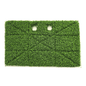 Numatic International GmbH Grasspad 390x230 mm | 1 bucată este un covor de iarbă artificială dreptunghiular cu o suprafață densă și rezistentă și două găuri rotunde în partea de sus, ilustrat pe un fundal alb.
