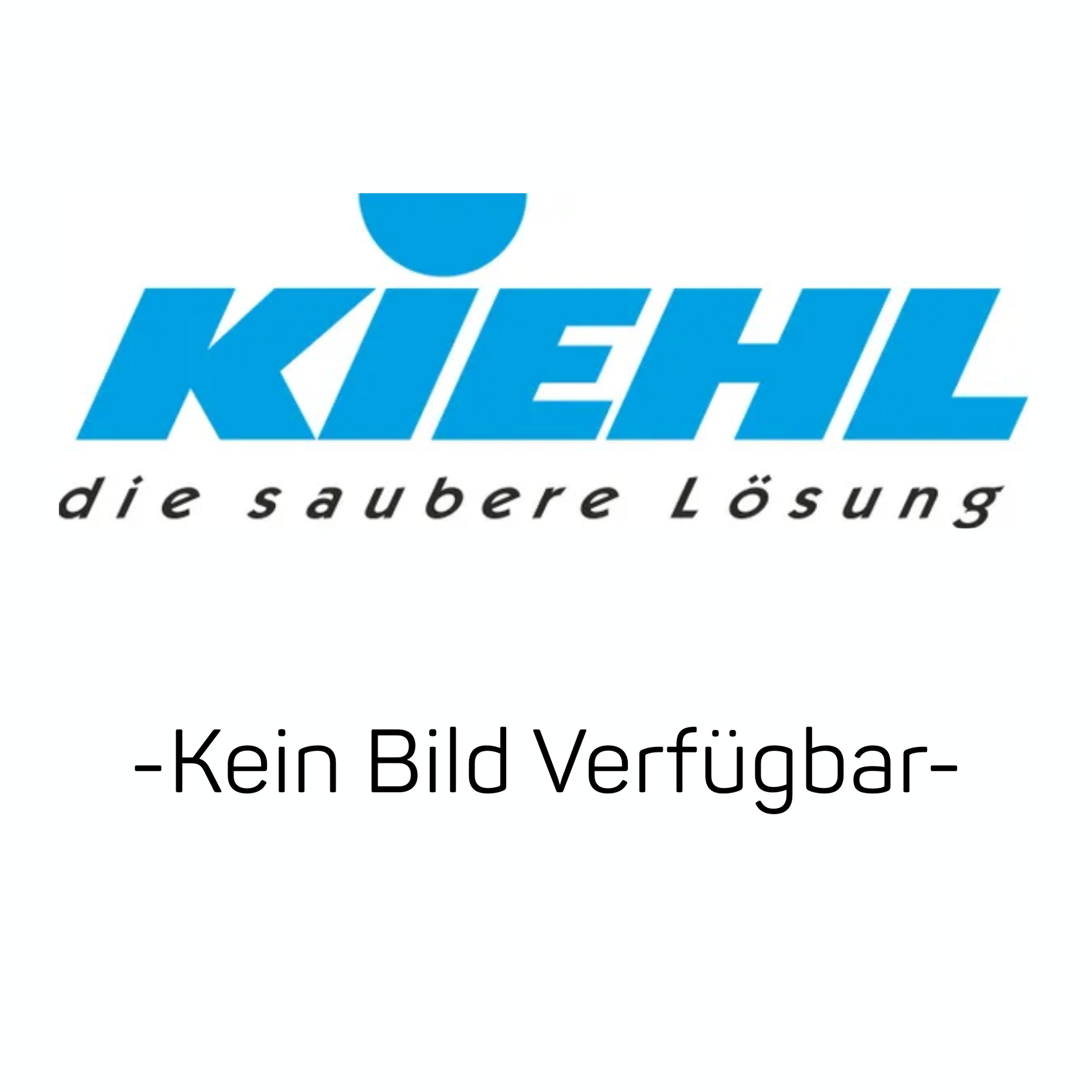 Das Bild zeigt das Logo der Johannes Kiehl KG über "die saubere Lösung" und verweist auf die Kiehl 1 L-Flasche leer weiß, ohne Druck, ohne Verschluss (1 Stück). Darunter steht der Text "-Kein Bild Verfügbar-".