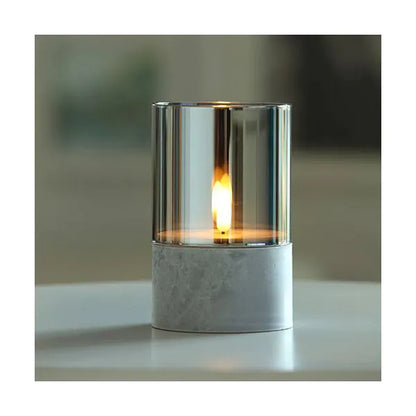 Papstar Lumanare Securit® LED Ø 8 cm gri "Gracia"