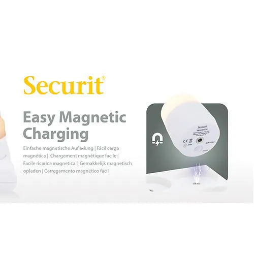 Papstar Securit® 12 LED-uri pentru ceai incl. stație de încărcare Ø 4 cm x 5 cm „Amsterdam” timp de iluminare 12-40 ore