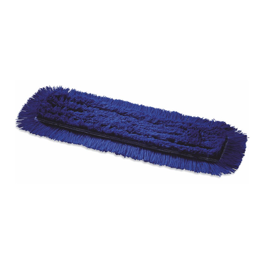 Arcora ACRYLIC TROCKENMOPP BLAU de la Arcora International GmbH este un cap de mop de praf albastru dreptunghiular cu franjuri groase și suprafață texturată, perfect pentru curățarea uscată a mopului și curățarea eficientă a podelelor, atunci când este atașat la un mâner de mop.