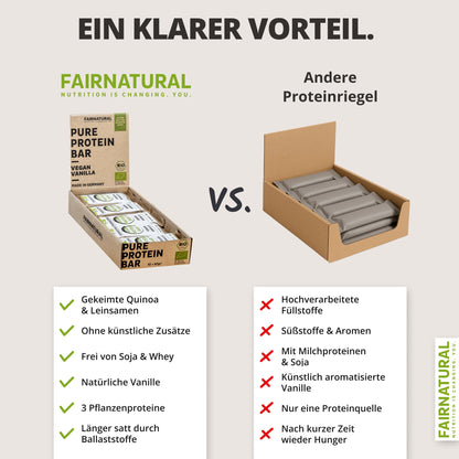Baton proteic organic de vanilie vegana fara soia