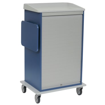 Caruciorul multifuncțional Novocal Roll-Up are un șasiu robust din plăci de plastic integral, patru roți, o ușă frontală rulabilă și un accesoriu lateral - perfect pentru o depozitare mobilă versatilă. Marca: Novocal. Dimensiunea pachetului: 1 bucată.