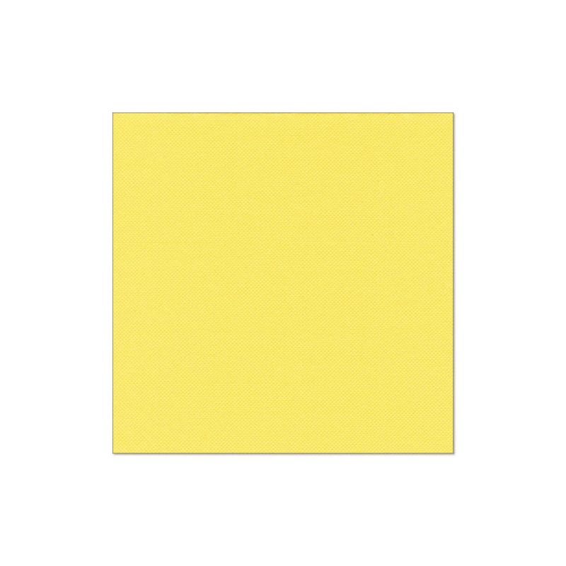 Un pătrat galben simplu, cu o structură subtilă, centrat pe alb - amintește de simplitatea elegantă a celor 20 de șervețele „ROYAL Collection“ PAPSTAR 1/4 pliat 40x40 cm de la PAPSTAR GmbH, ideal pentru un decor de masă stilat.