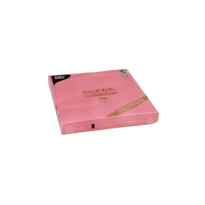 Un pachet de șervețele PAPSTAR 1/4-pliu 40 cm x 40 cm din colecția „ROYAL Collection” de la PAPSTAR GmbH adaugă o notă elegantă decorului mesei dumneavoastră. Ambalajul subliniază că aceste șervețele roz sunt dublu stratificate și ecologice, oferind atât eleganță, cât și sustenabilitate pentru decorul mesei.