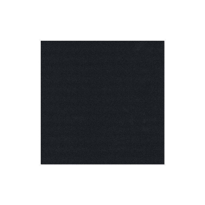 O bucată pătrată de material negru profund, aproape negru, din „ROYAL Collection“ 20 șervețele (1/4 pliuri, 40x40 cm) ale PAPSTAR GmbH stă în mijloc pe un fundal alb și își arată structura fină - ideal pentru o decorare elegantă a mesei.