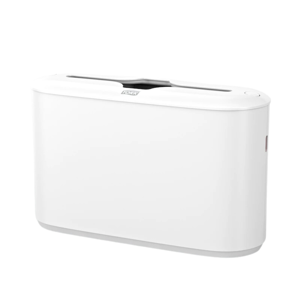 Acest dispozitiv electronic elegant, dreptunghiular de la TORK – Essity Professional Hygiene Germany GmbH, cunoscut sub numele de distribuitor de masă Tork Xpress® 552200 pentru prosoape multifold Elevation H2, are un finisaj alb elegant cu tehnologie Tork Xpress®. Dispune de o fantă în partea de sus și un buton pe lateral, iar designul său minimalist Elevation cu margini netede asigură completarea elegantă a oricărui spațiu modern.