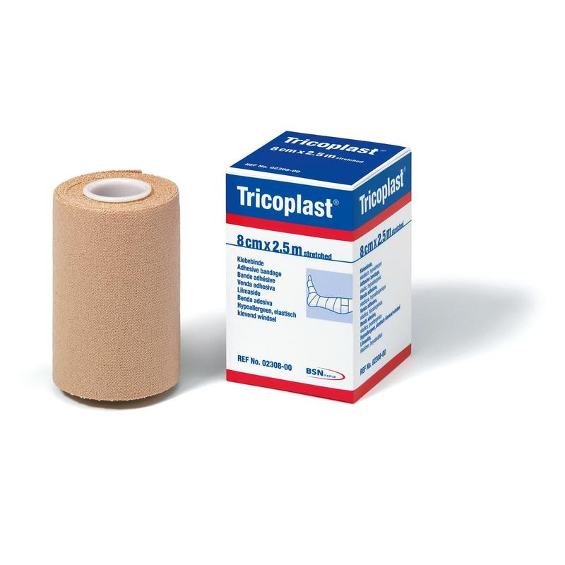 Tricoplast, längs- und querelastische Klebebinde, Packung 12 Binden