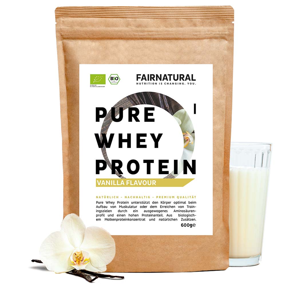 Vanilie pudră de proteine din zer organic