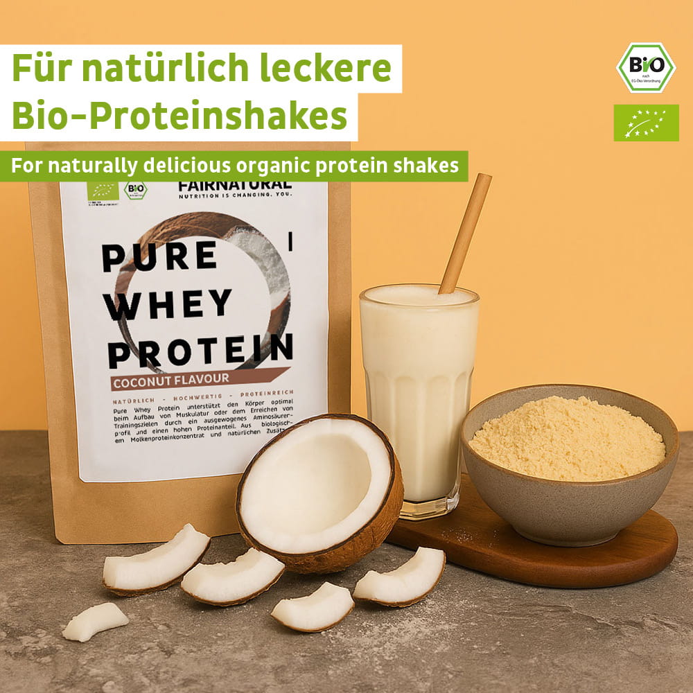 Proteine din zer organic pudră nucă de cocos