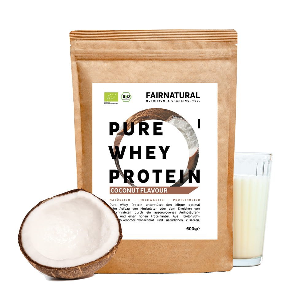 Proteine din zer organic pudră nucă de cocos