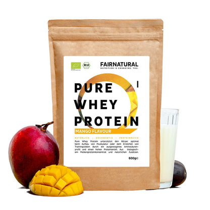 Proteină organică din zer pudră Mango