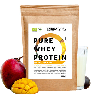 Proteină organică din zer pudră Mango