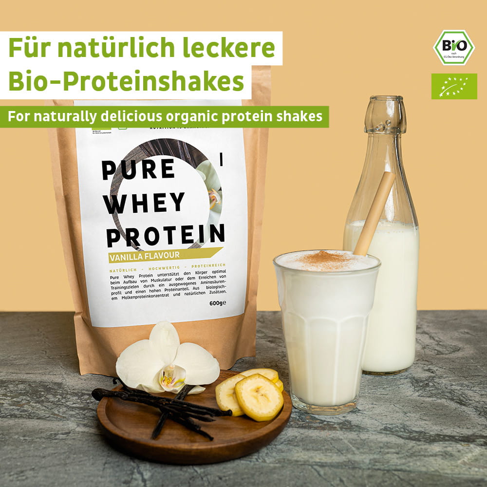 Vanilie pudră de proteine din zer organic