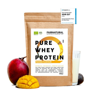 Proteină organică din zer pudră Mango