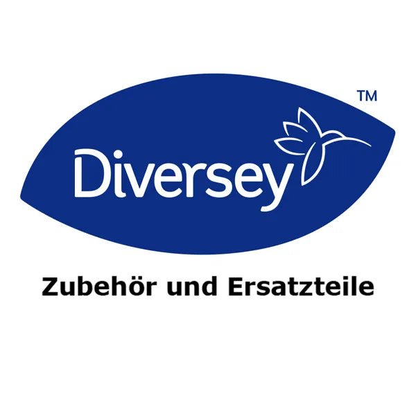 Imaginea arată sigla Diversey și dedesubt, cu litere negre, "Accesorii și piese de schimb" și evidențiază soluții durabile, cum ar fi Recycling Swingo 2500/3500 de la Diversey Deutschland GmbH & Co. OHG | Ambalaj (1 bucată).
