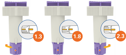 Lancete de siguranță Alphacheck TRI 23G | Pachet (100 bucăți)
