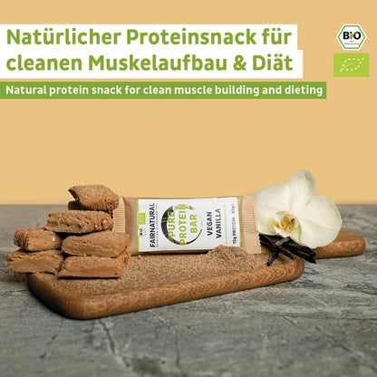Baton proteic organic de vanilie vegana fara soia