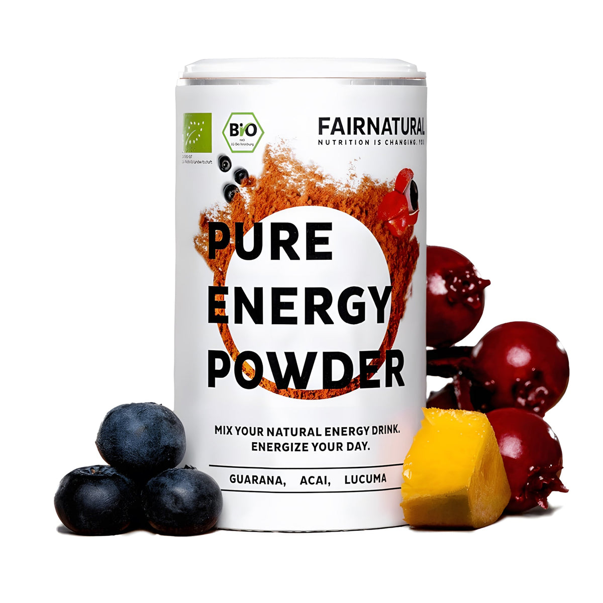 Pudră de băutură energetică organică înainte de antrenament