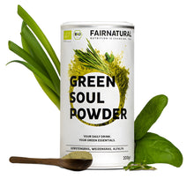 Pudră organică pentru smoothie verde
