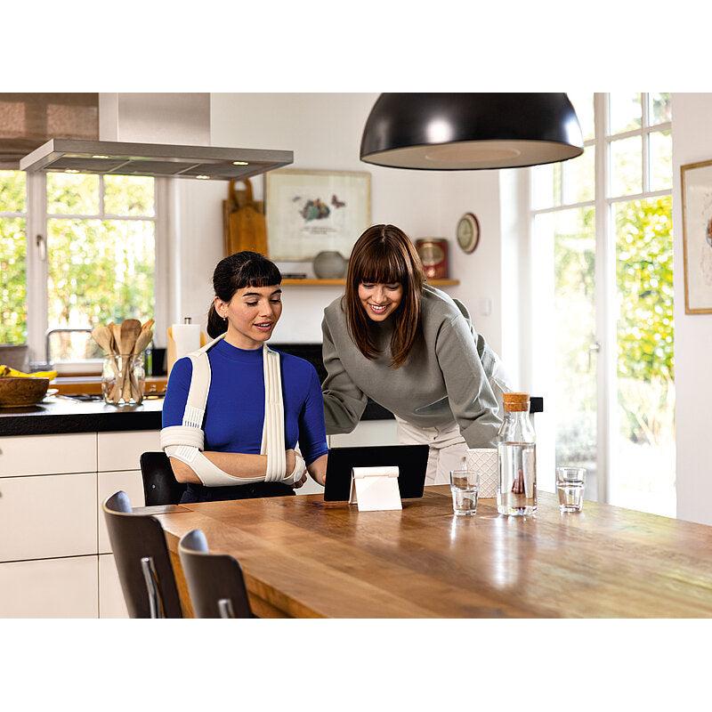 Tricodur Gilchrist plus, Spezialbandage, offene Konstruktion – im Einsatz
