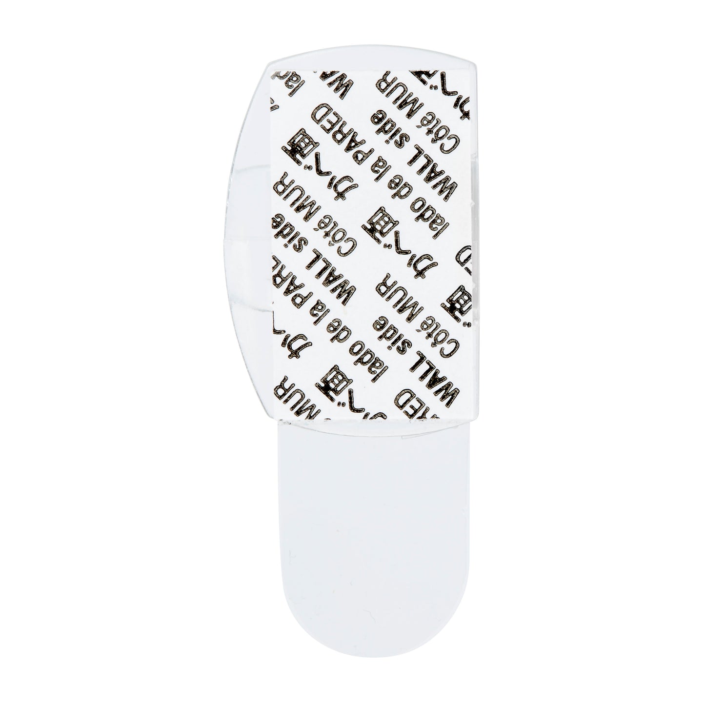 Das Bild zeigt Command™ transparente Clips für runde Kabel (17017CLR, 4 Clips + 5 Streifen) von 3M Deutschland GmbH auf weißem Hintergrund - ideal für Kabelbefestigungslösungen.